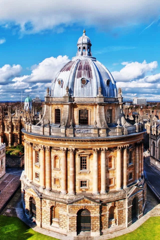 Universitàdi Oxford Con La Radcliffe Camera Sotto Il Sole Sfondo