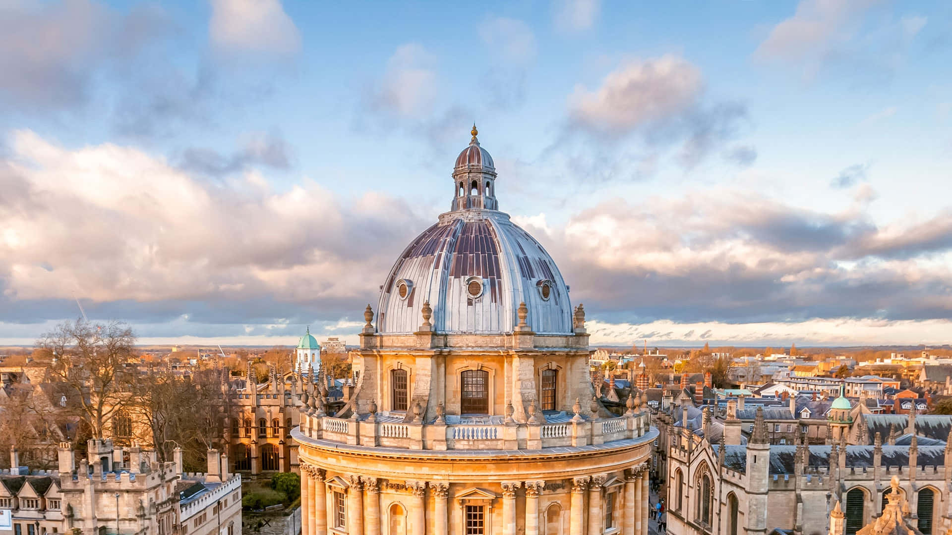 Download Oxford University Top View Of The City Wallpaper 