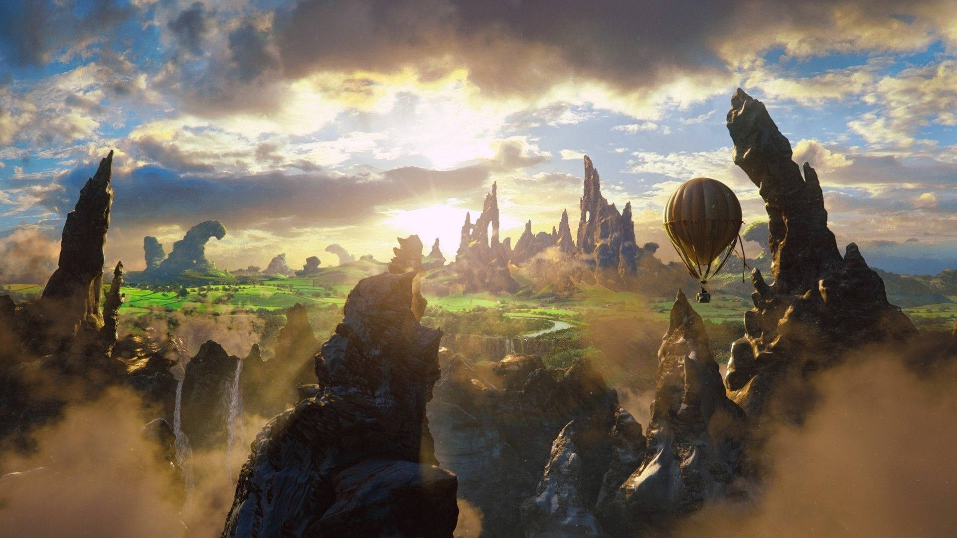 Oz The Great And Powerful Fantasy Landscape Background