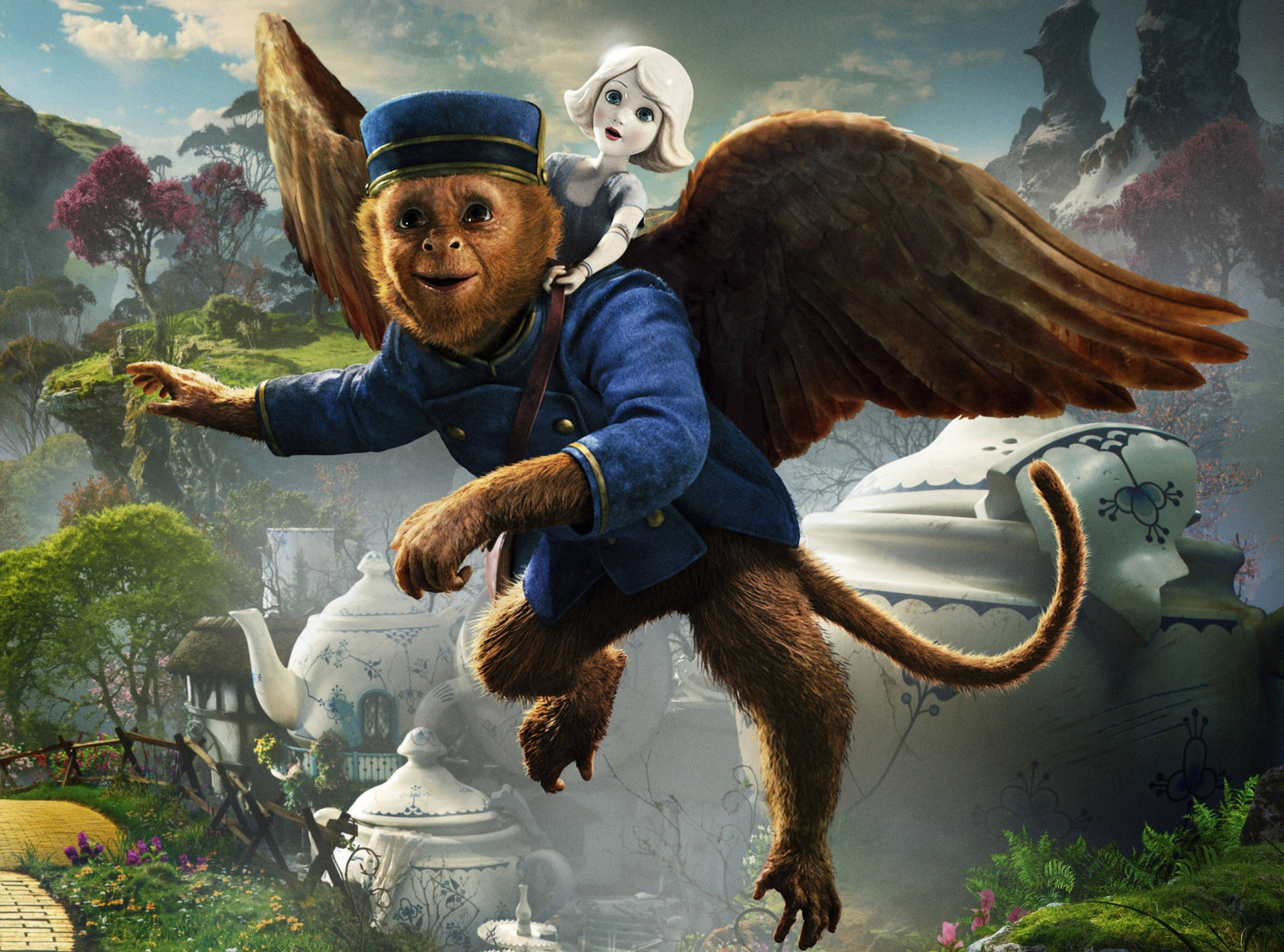 Oz The Great And Powerful Finley And China Doll Wallpaper