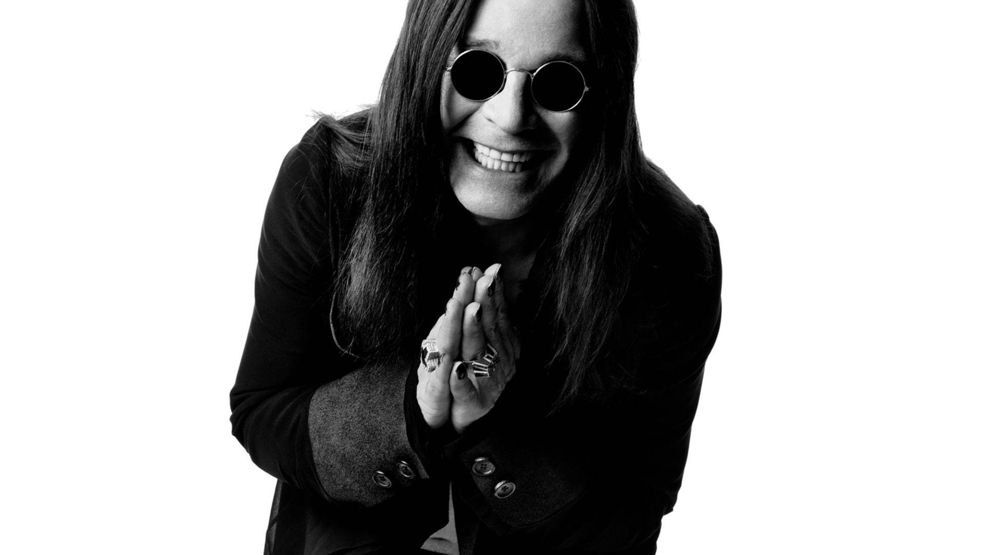 Ozzy Osbourne Black And White Picture