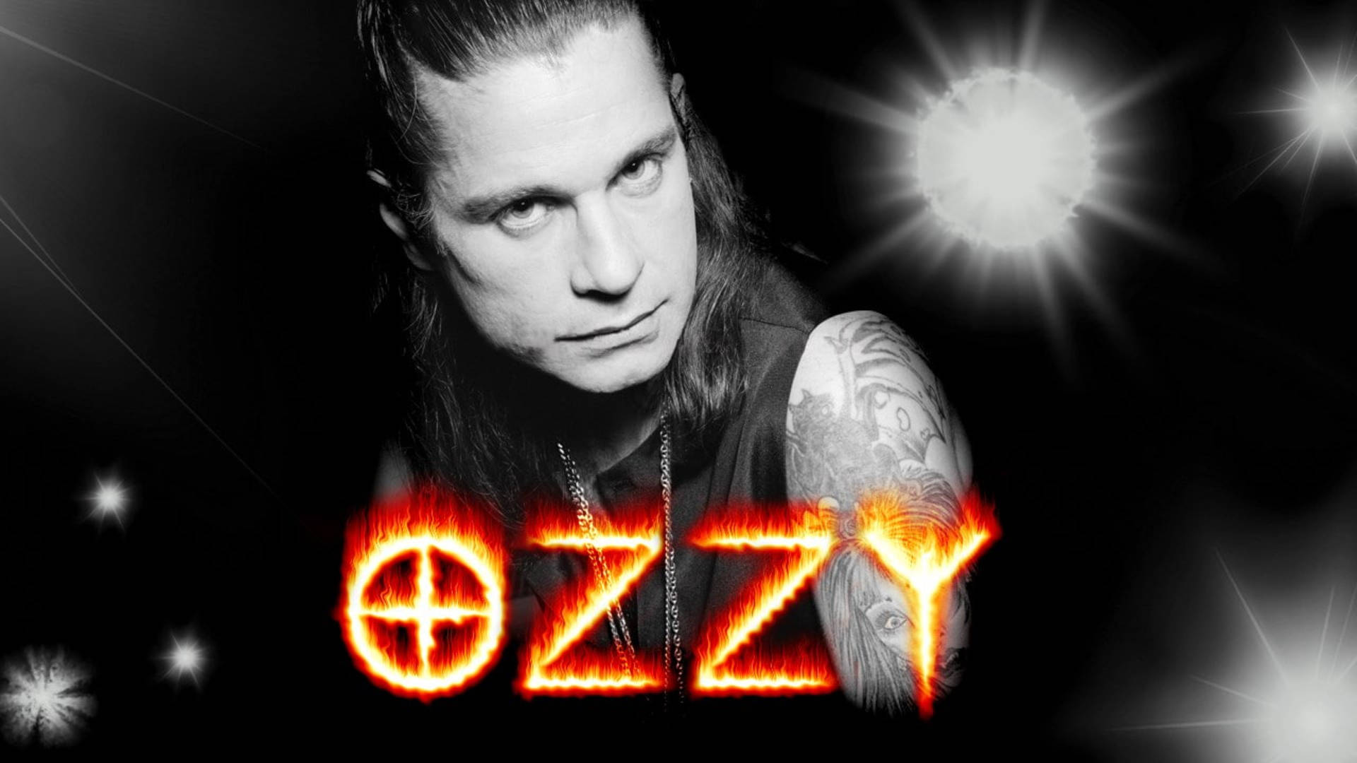 Ozzy Osbourne Half Ponytail Background