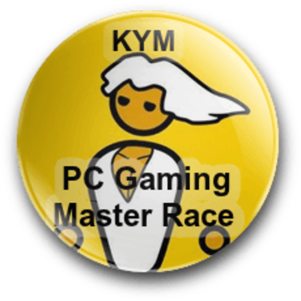 P C Gaming Master Race Badge PNG