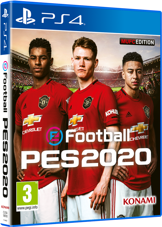 P E S2020 Manchester United Edition P S4 Cover PNG