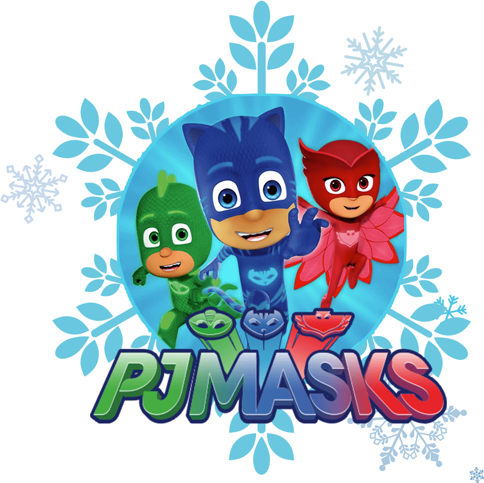 P J Masks Heroes Winter Theme PNG