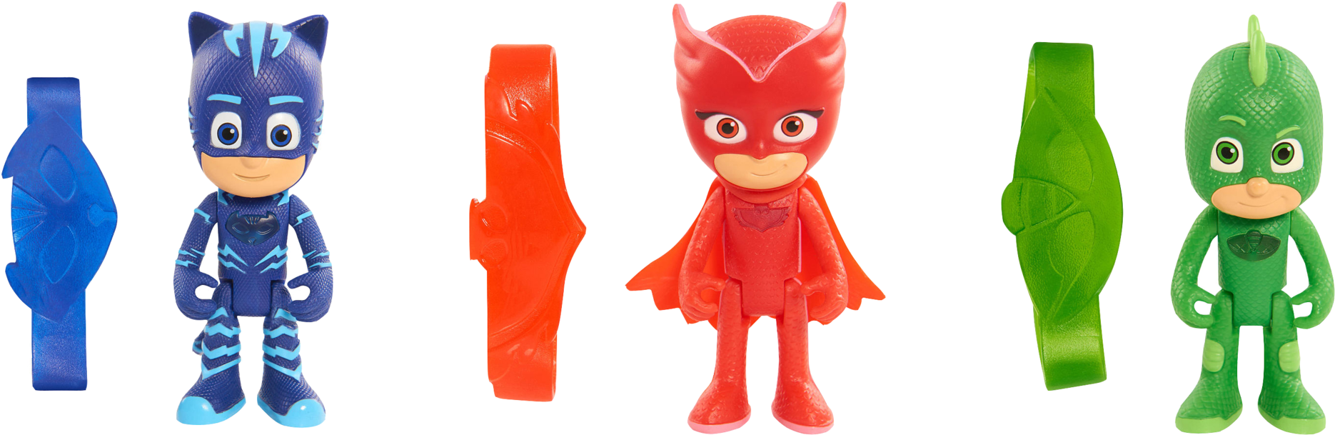 P J Masks Toy Figures Set PNG