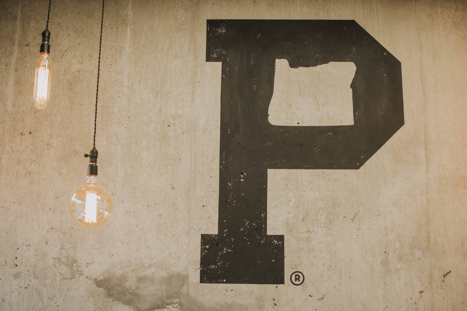 P Letter With Bulbs