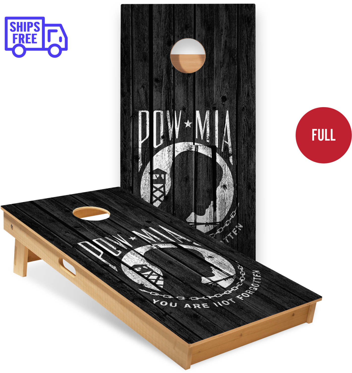 Download P O W M I A Cornhole Board Set