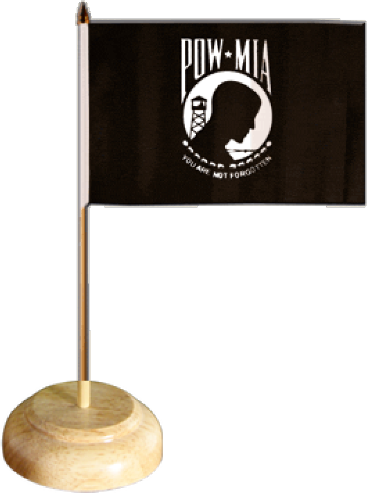 P O W M I A Flag Desk Display PNG