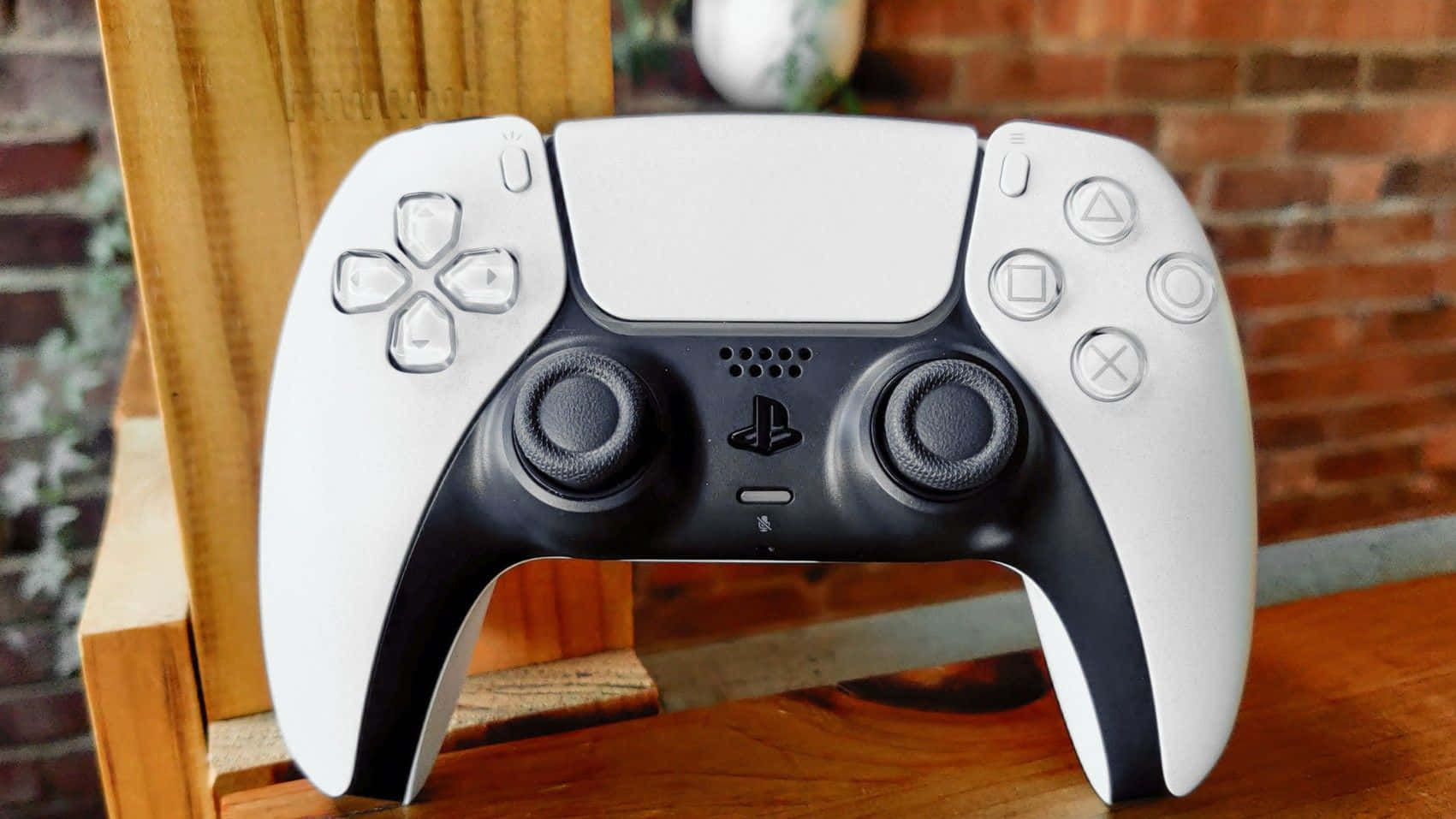 P S5 Controller Front View Wallpaper