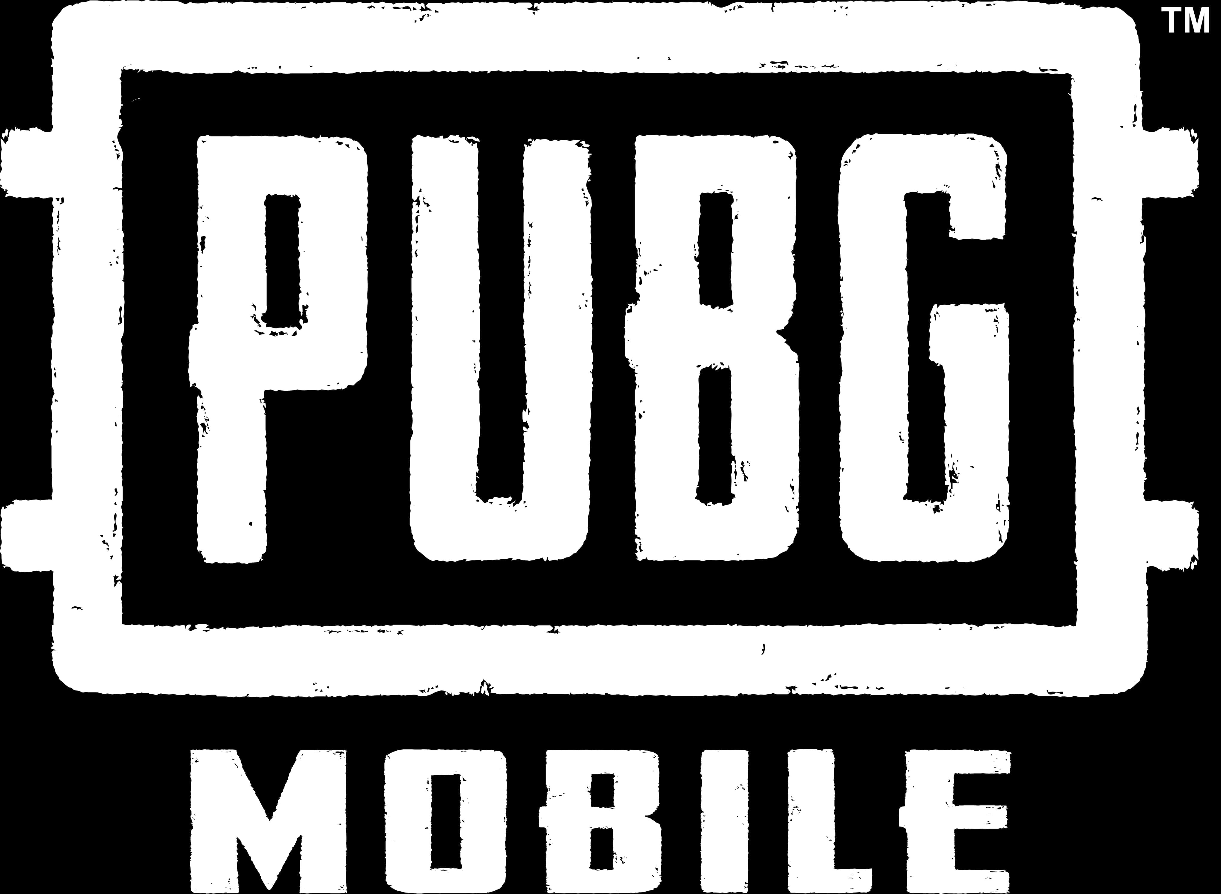 P U B G Mobile Logo Blackand White PNG
