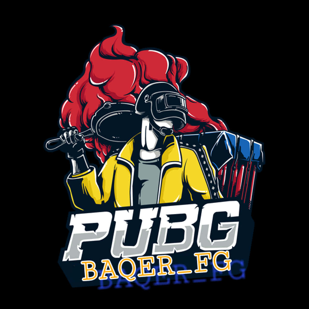 P U B G Styled Character Logo PNG