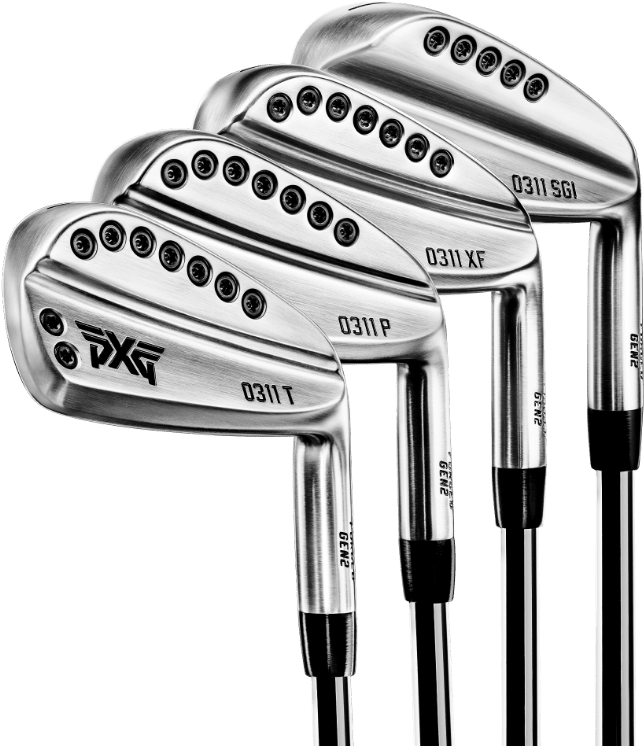 P X G Golf Clubs Collection PNG