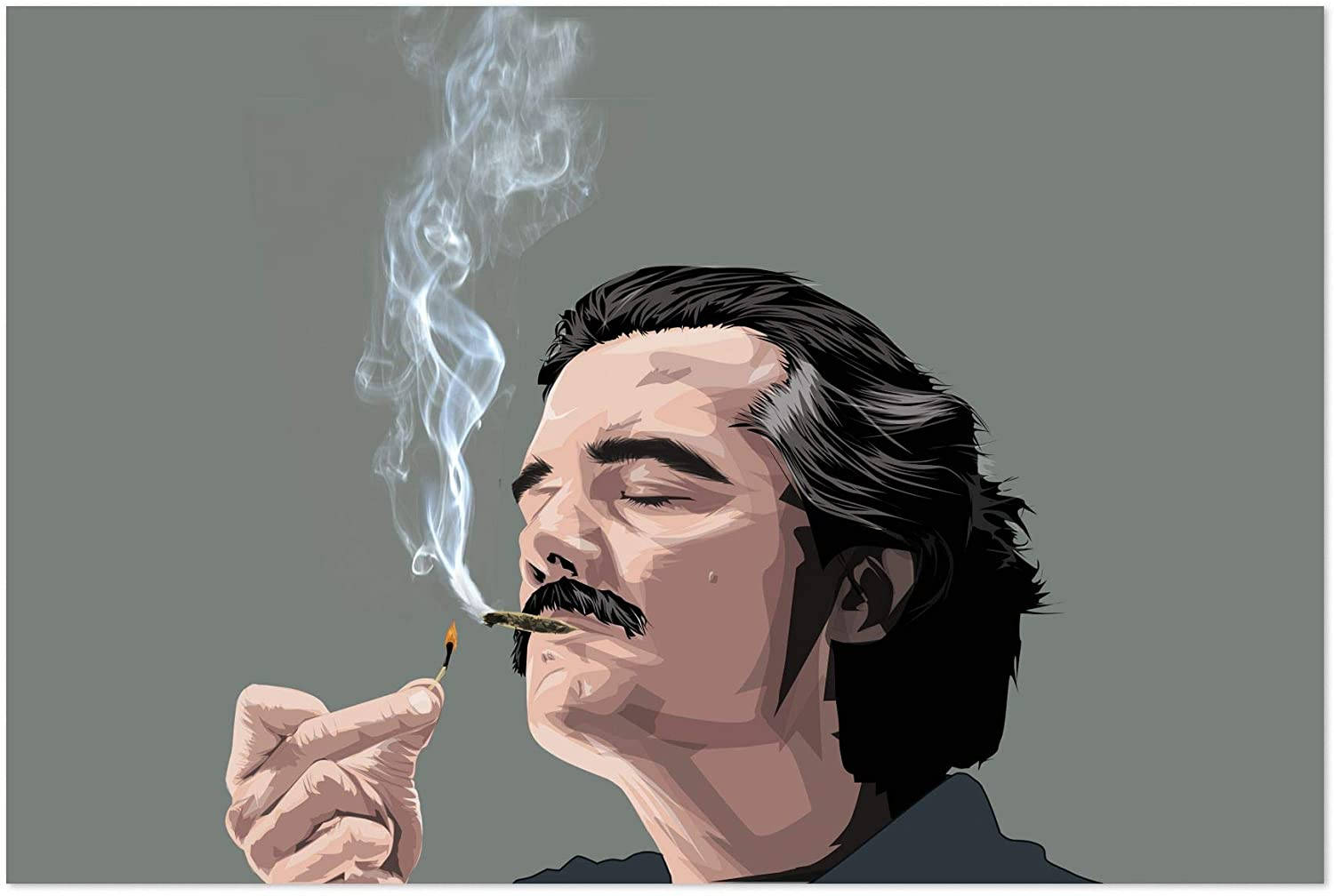 Baixe Papéis de Parede do Pabloescobar Fumando Um Cigarro. | Wallpapers.com