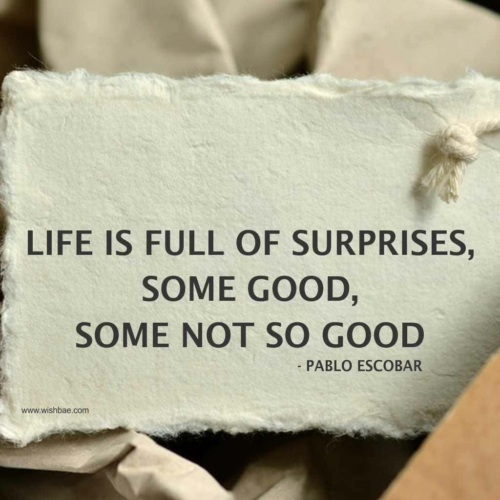 Life Is Full Of Surprises, Some Good, Some Not So Good