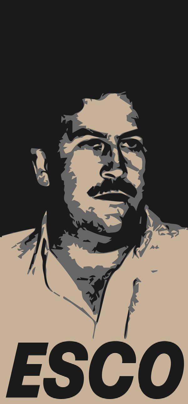 Download Pablo Escobar Vintage Artwork Wallpaper | Wallpapers.com