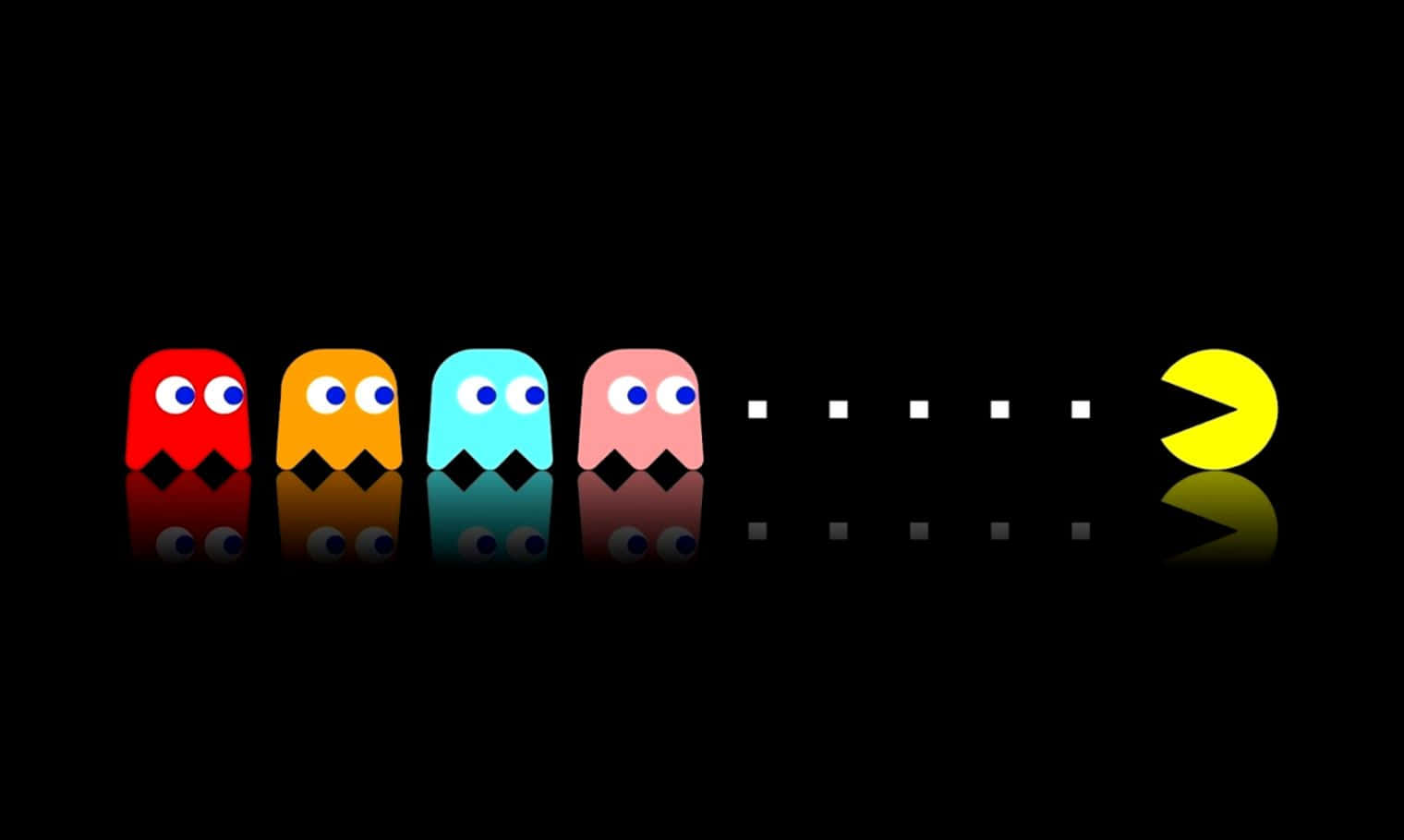 Pacman Hintergrund Mit 1520 X 910 Pixeln
