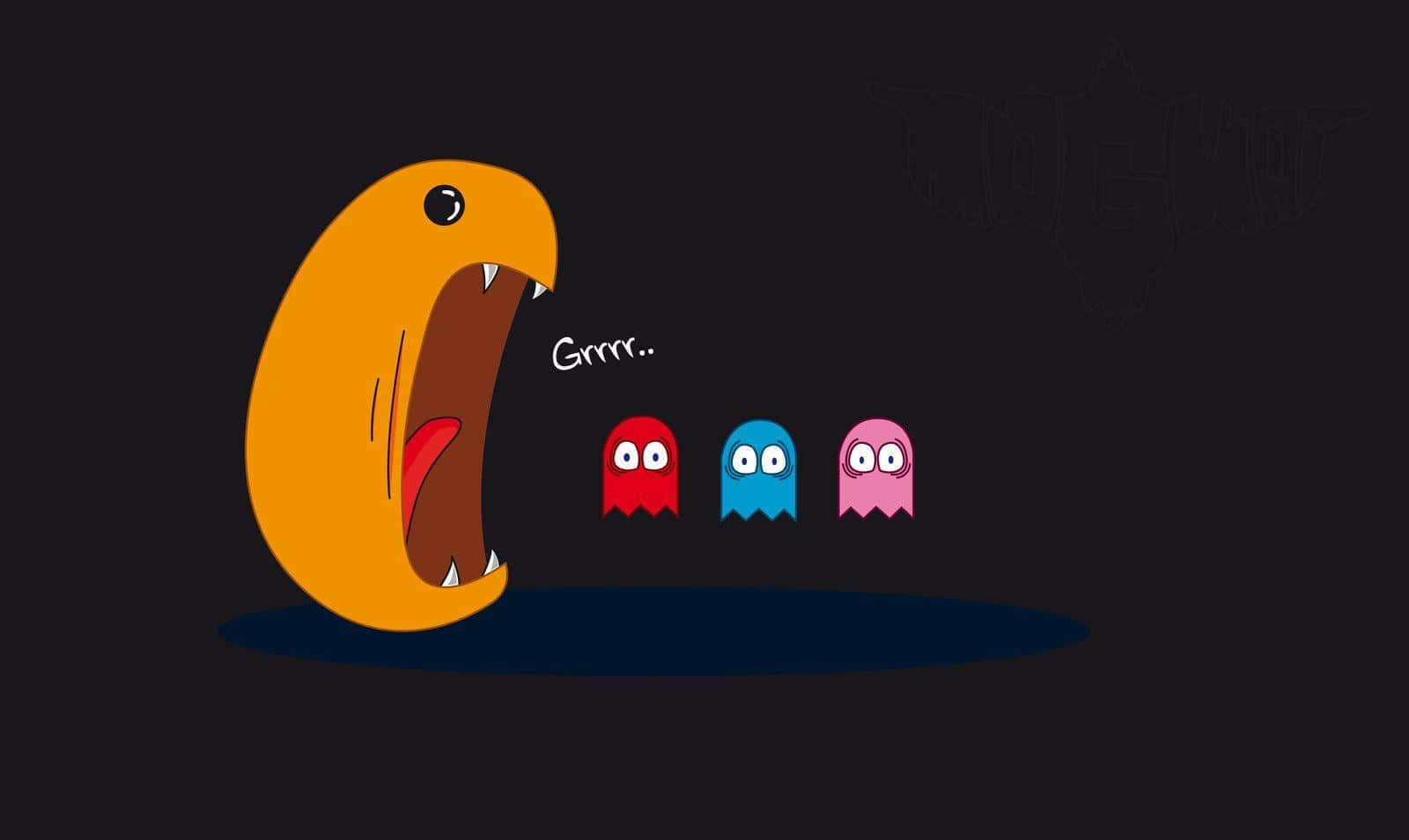 Pac-Man Arcade Game Nostalgic Background