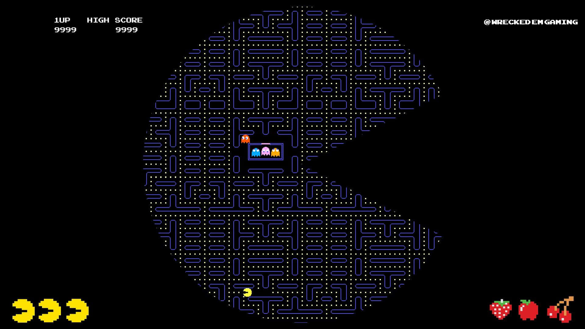 Pacman 1920 X 1080 Bakgrundsbild