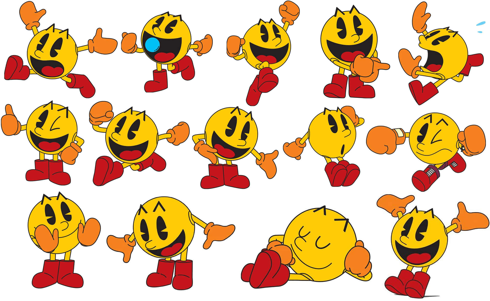 Nostalgic Pac-Man Arcade Game Background