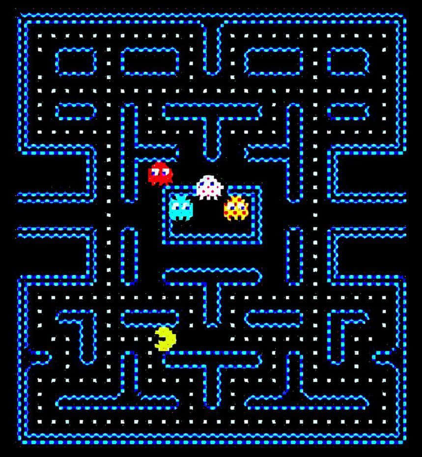 Classic Pac-Man Game Background