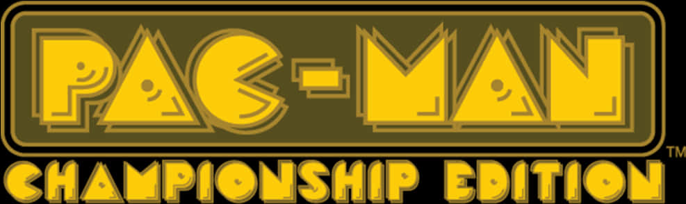 Pac Man Championship Edition Logo PNG