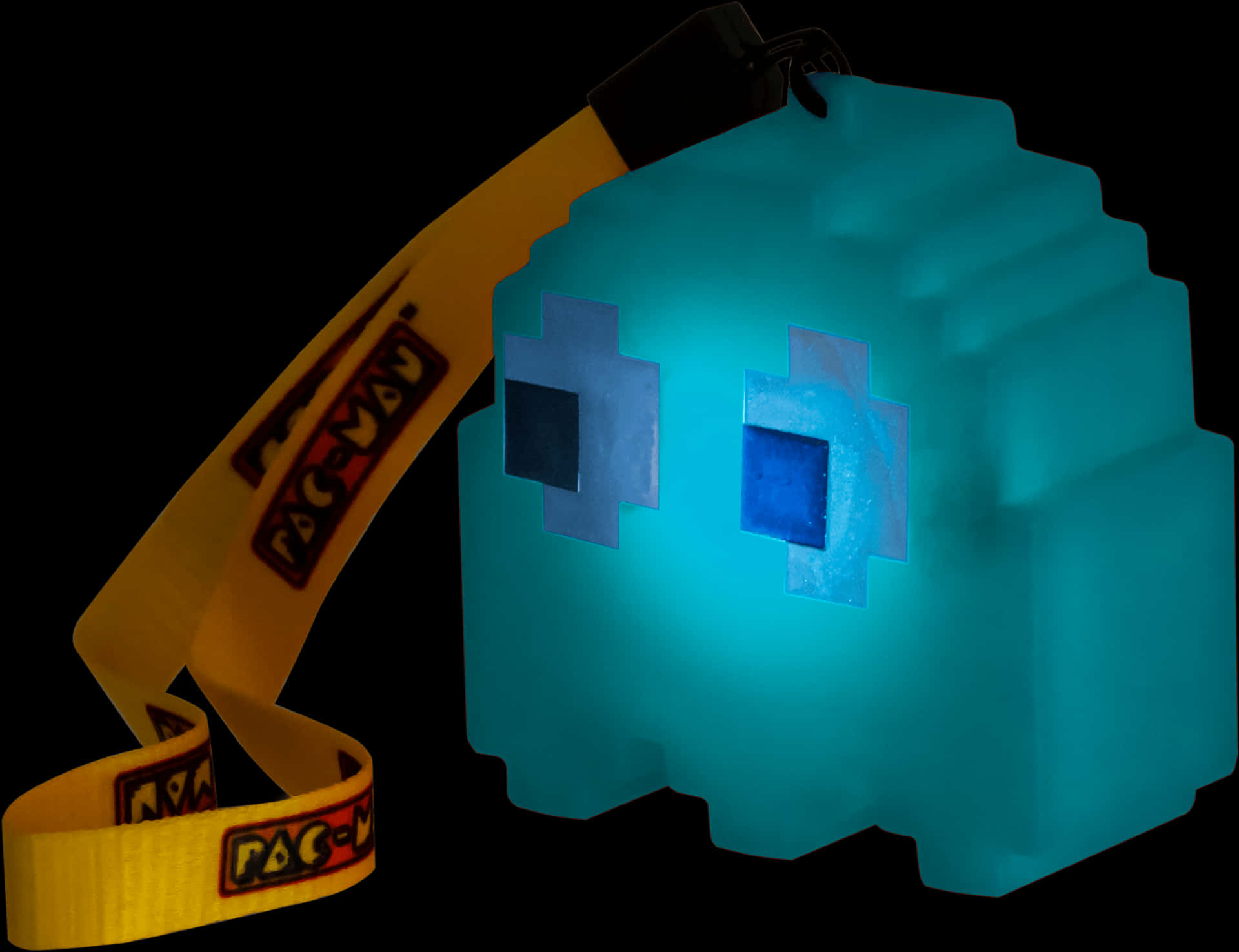 Pac Man Ghost Keychain Glow PNG