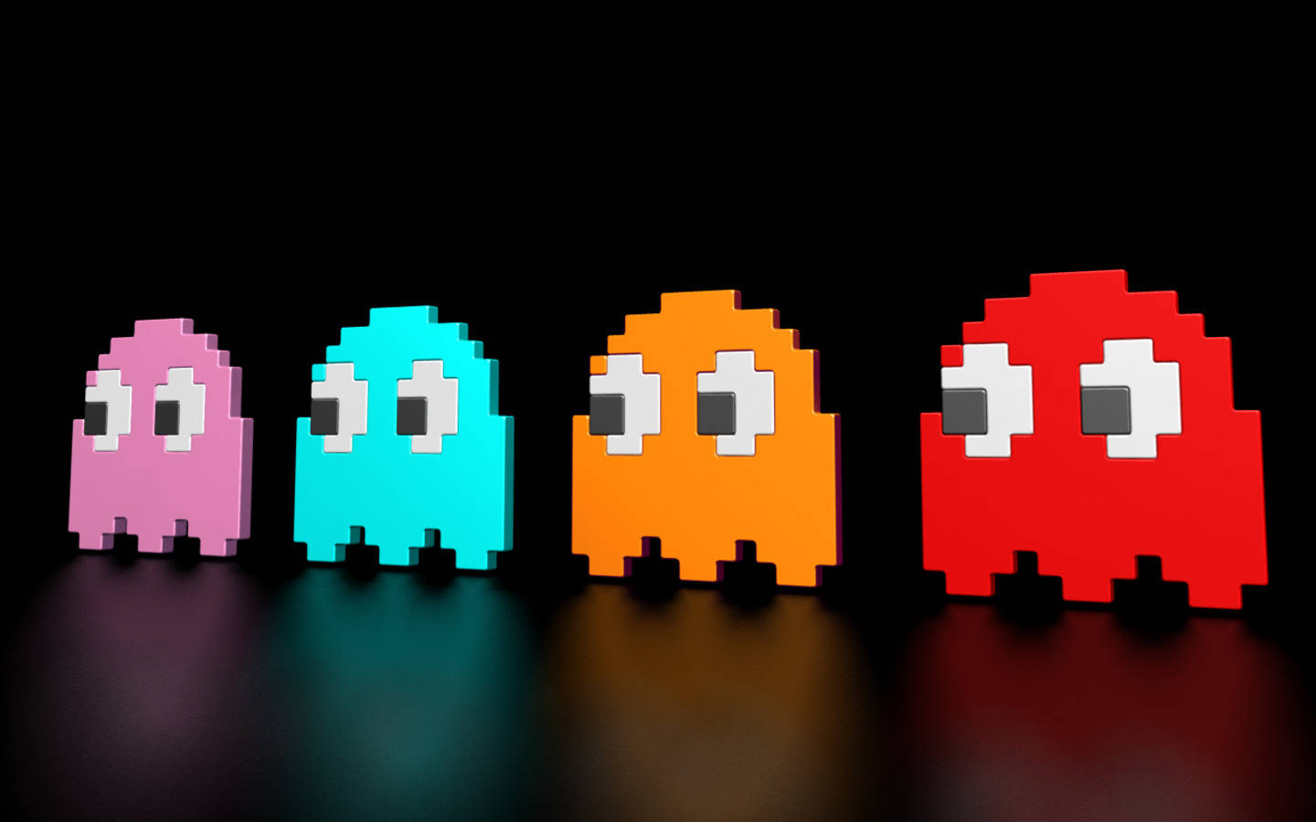 Pac Man Video Game Ghosts Wallpaper