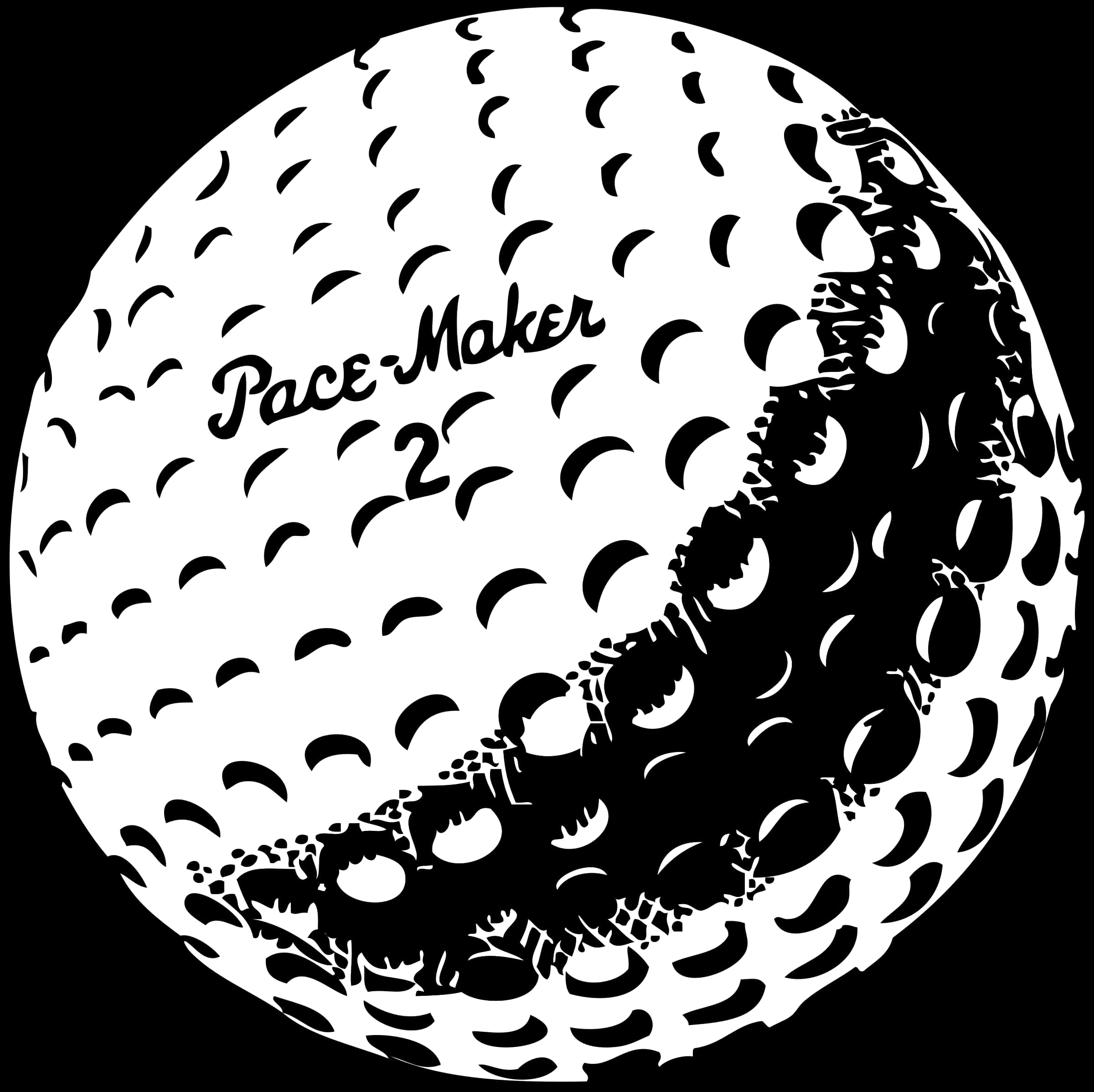 Pace Maker Golf Ball Graphic PNG