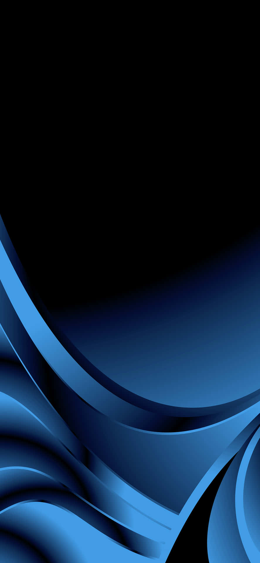 Pacific Blue Abstract Design Wallpaper