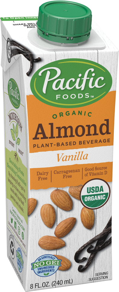 Pacific Foods Organic Almond Milk Vanilla PNG