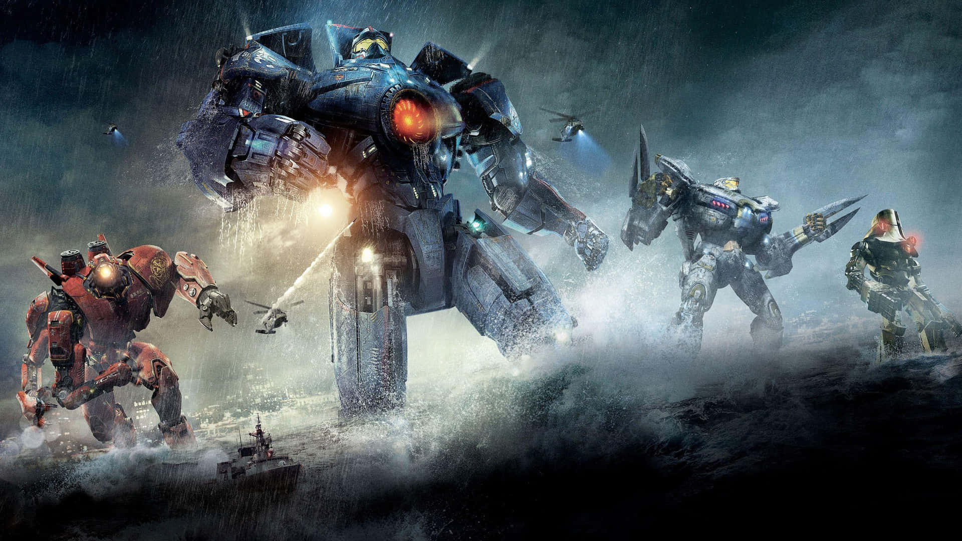 Pacific Rim Jaegers Klaar Voor De Strijd Achtergrond