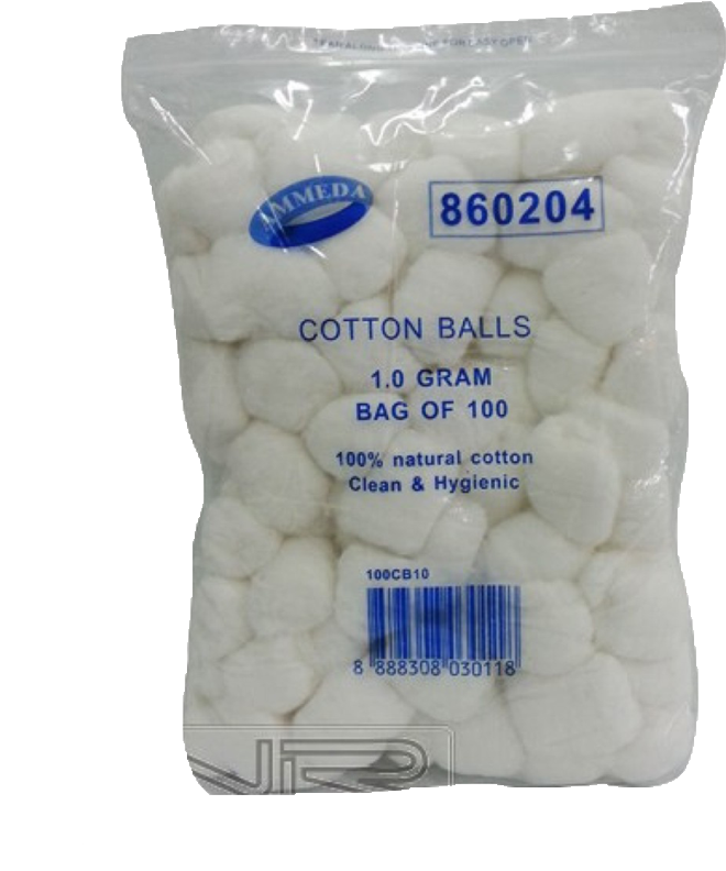 Packaged Cotton Balls Product Image PNG
