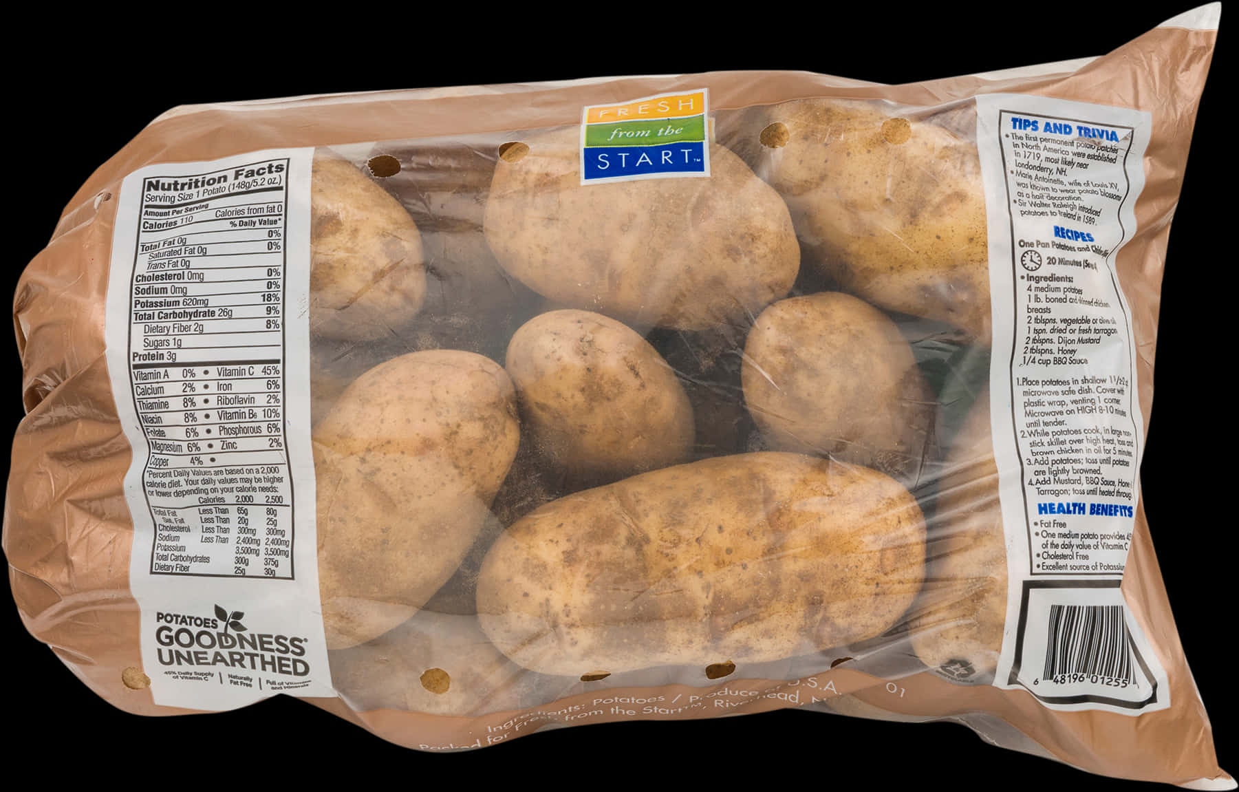 Packaged Fresh Potatoes PNG