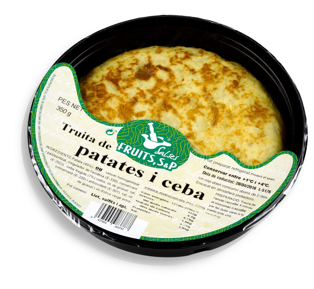 Packaged Spanish Omelette Product PNG