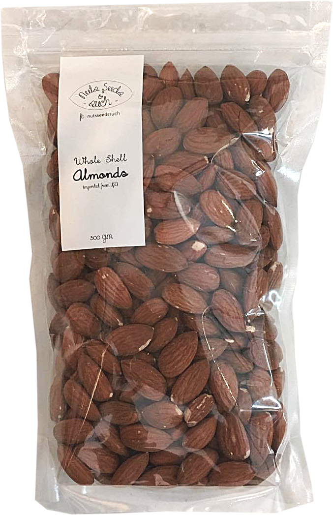 Packaged Whole Almonds500g PNG