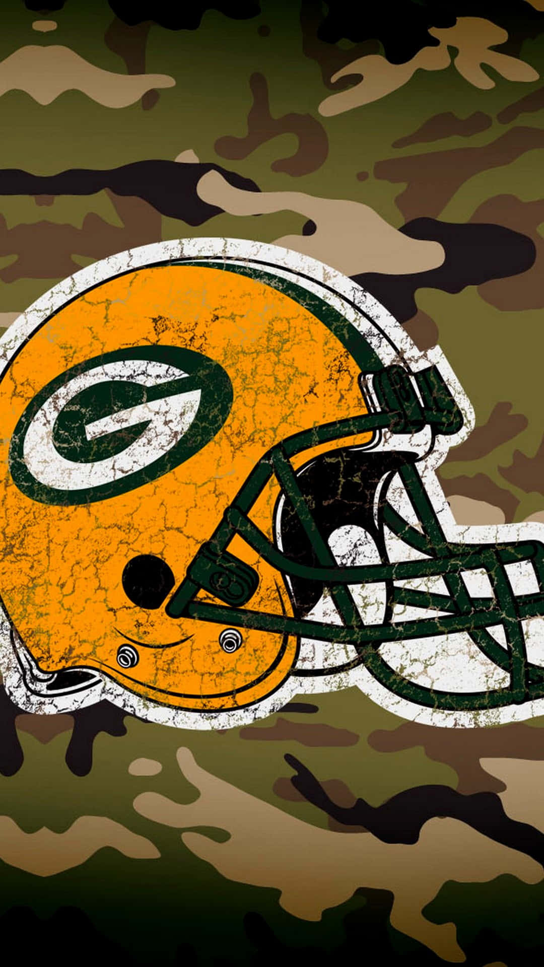 Green Bay Packers logo on field