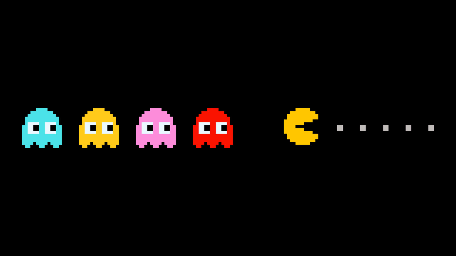 Pacman Pixel Art Wallpaper