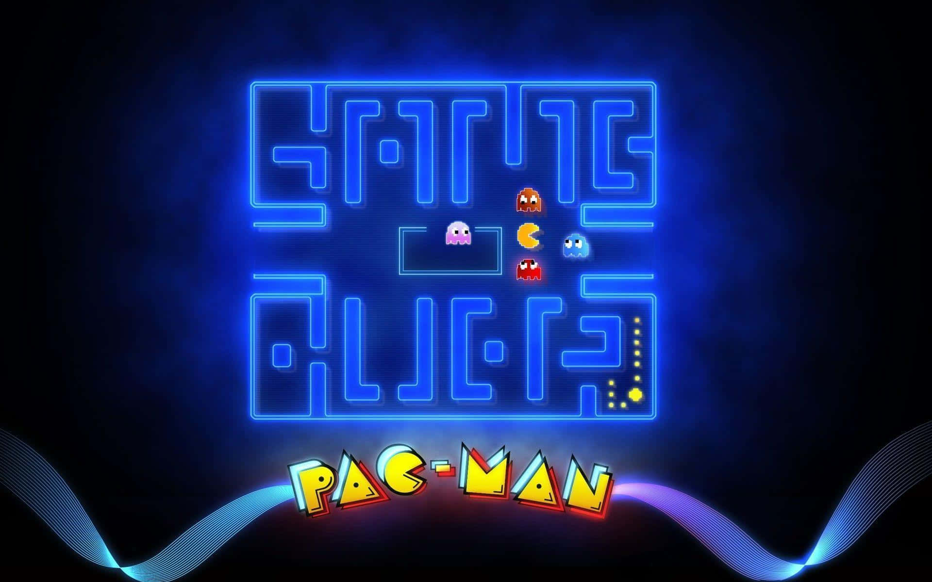 A Retro Revival: Pacman in Action Wallpaper