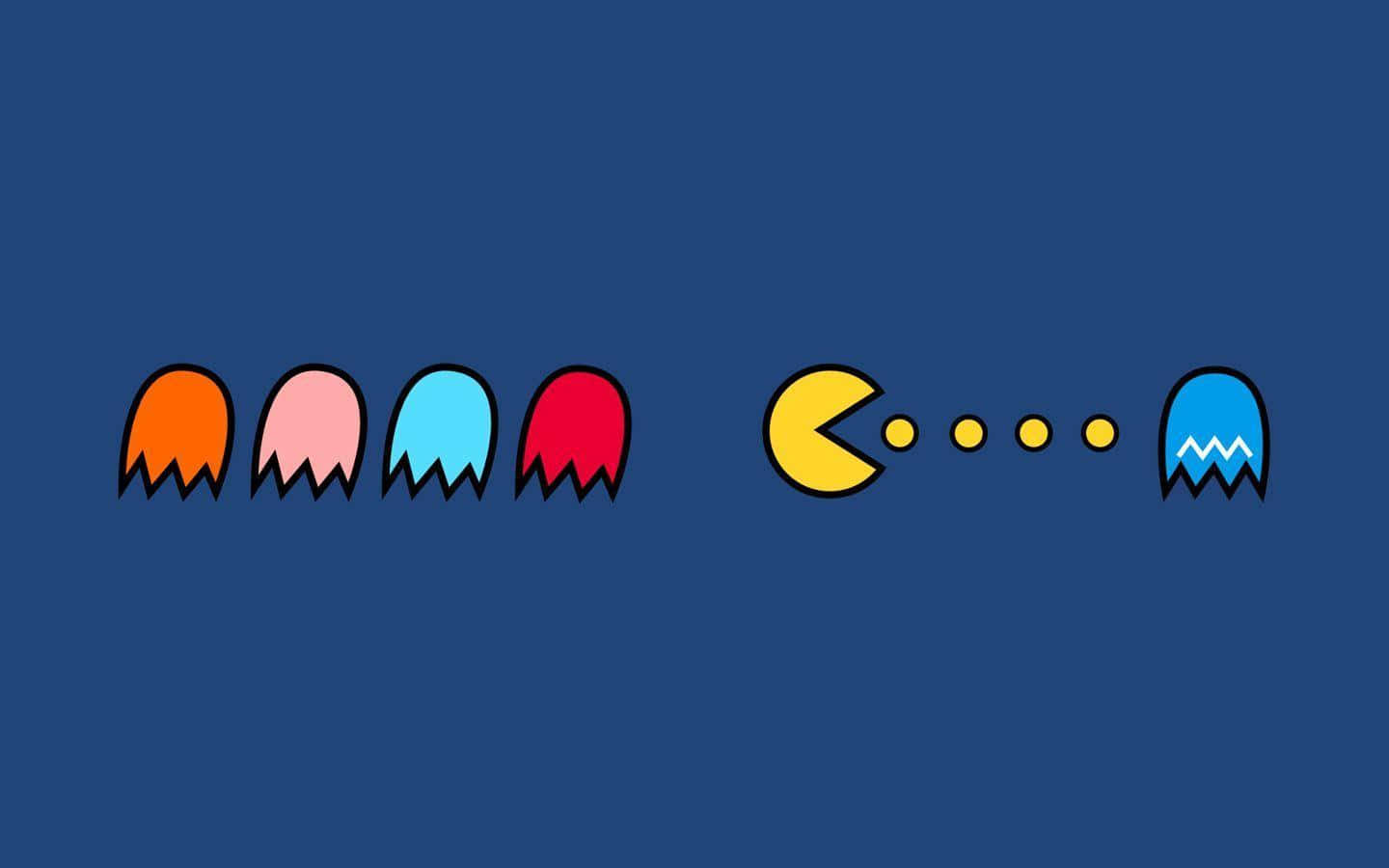 The classic game of Pacman still captures the hearts of gamers today Wallpaper
