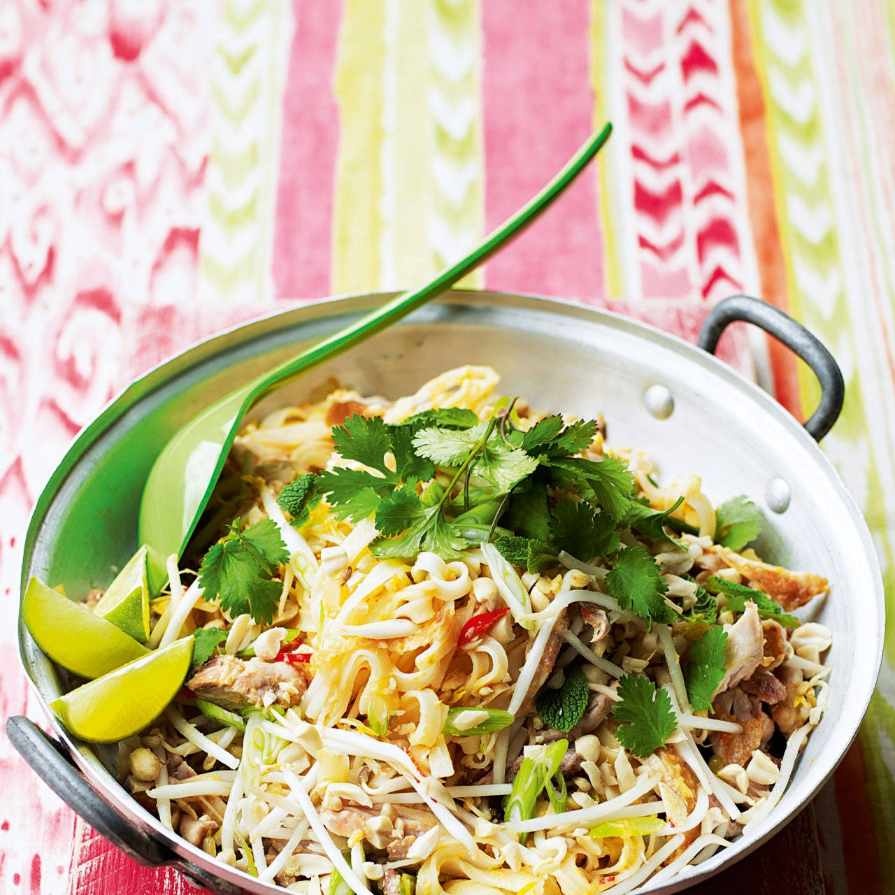 Pad Thai Delicacy In A Cooking Pot Wallpaper