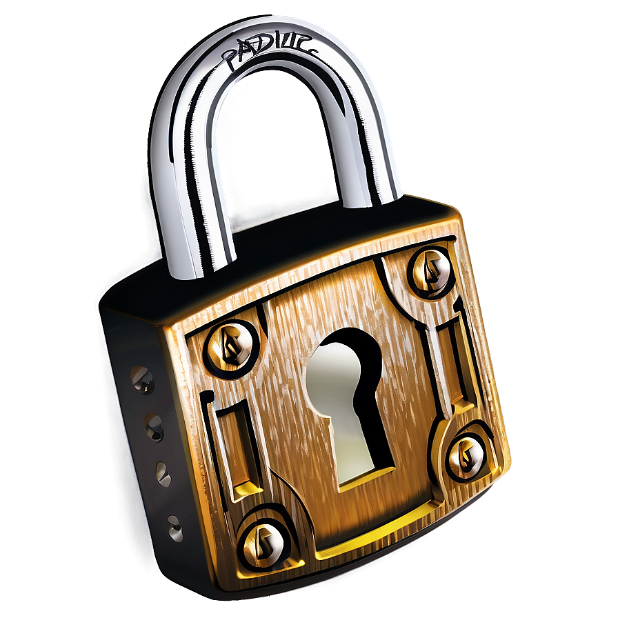Padlock Outline Png 23 PNG