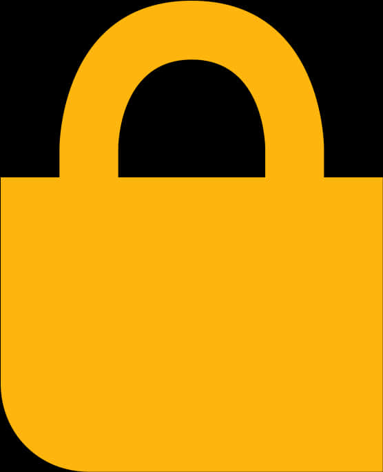 Padlock Silhouette Icon PNG