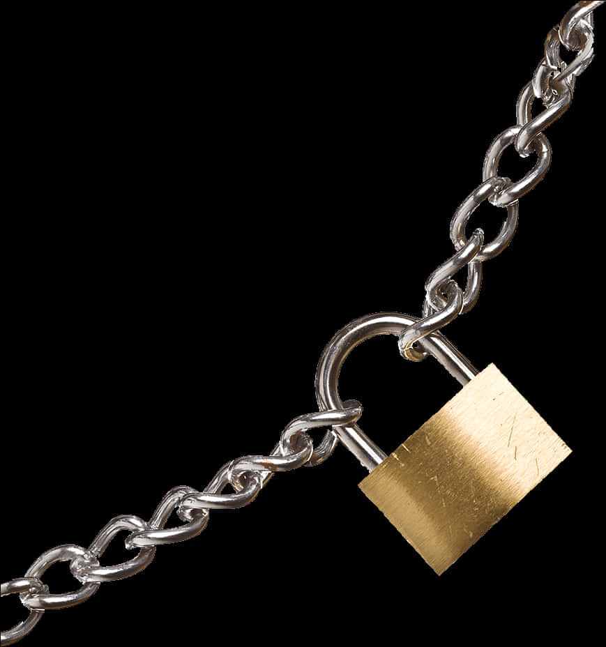 Padlockand Chain Security PNG