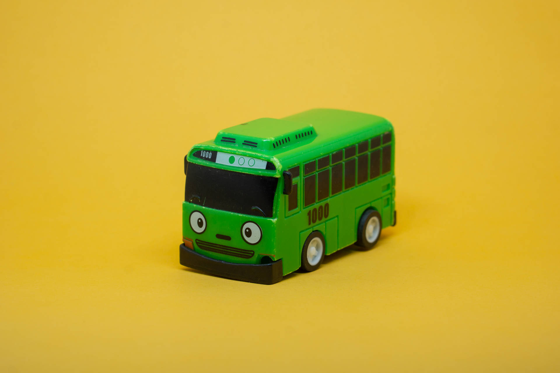 Pædagogisk Grøn Legetøj Bus Wallpaper