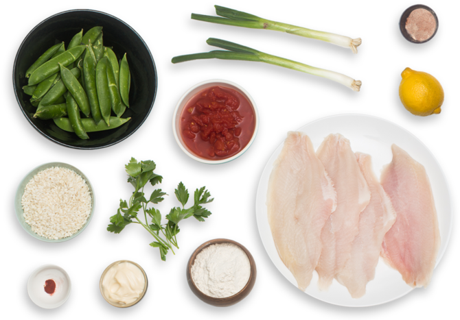 Paella Ingredients Preparation PNG