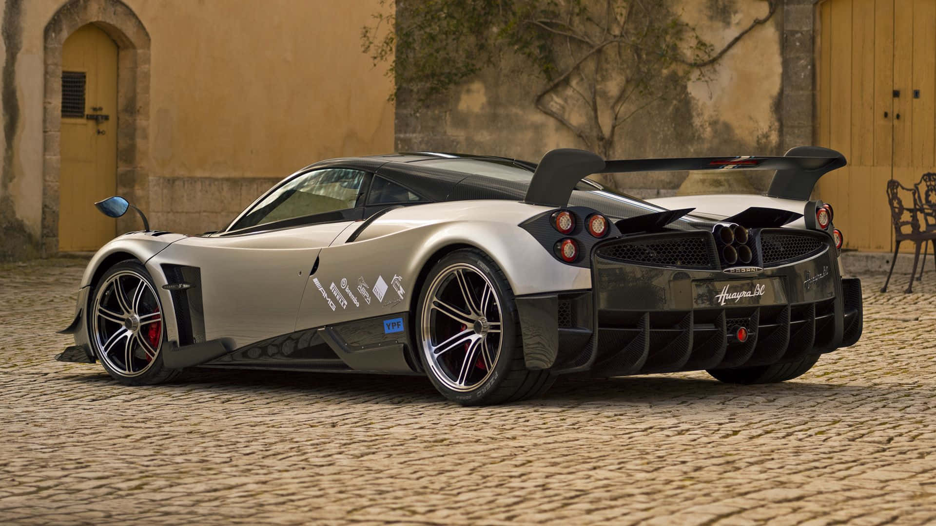 Pagani Huayra Bc Accelerating On The Road In Maximum Speed Wallpaper