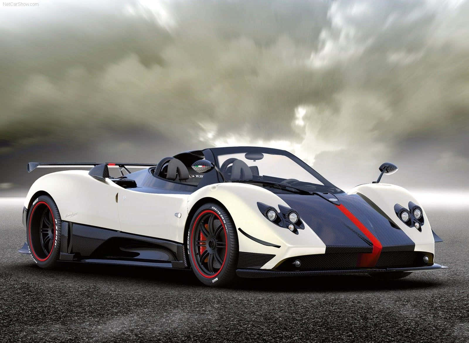 Stunning Pagani Zonda HP Barchetta on the Road Wallpaper