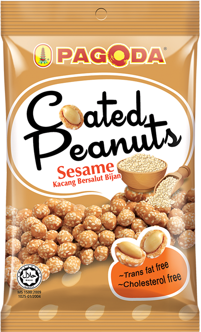 Pagoda Coated Sesame Peanuts Packaging PNG