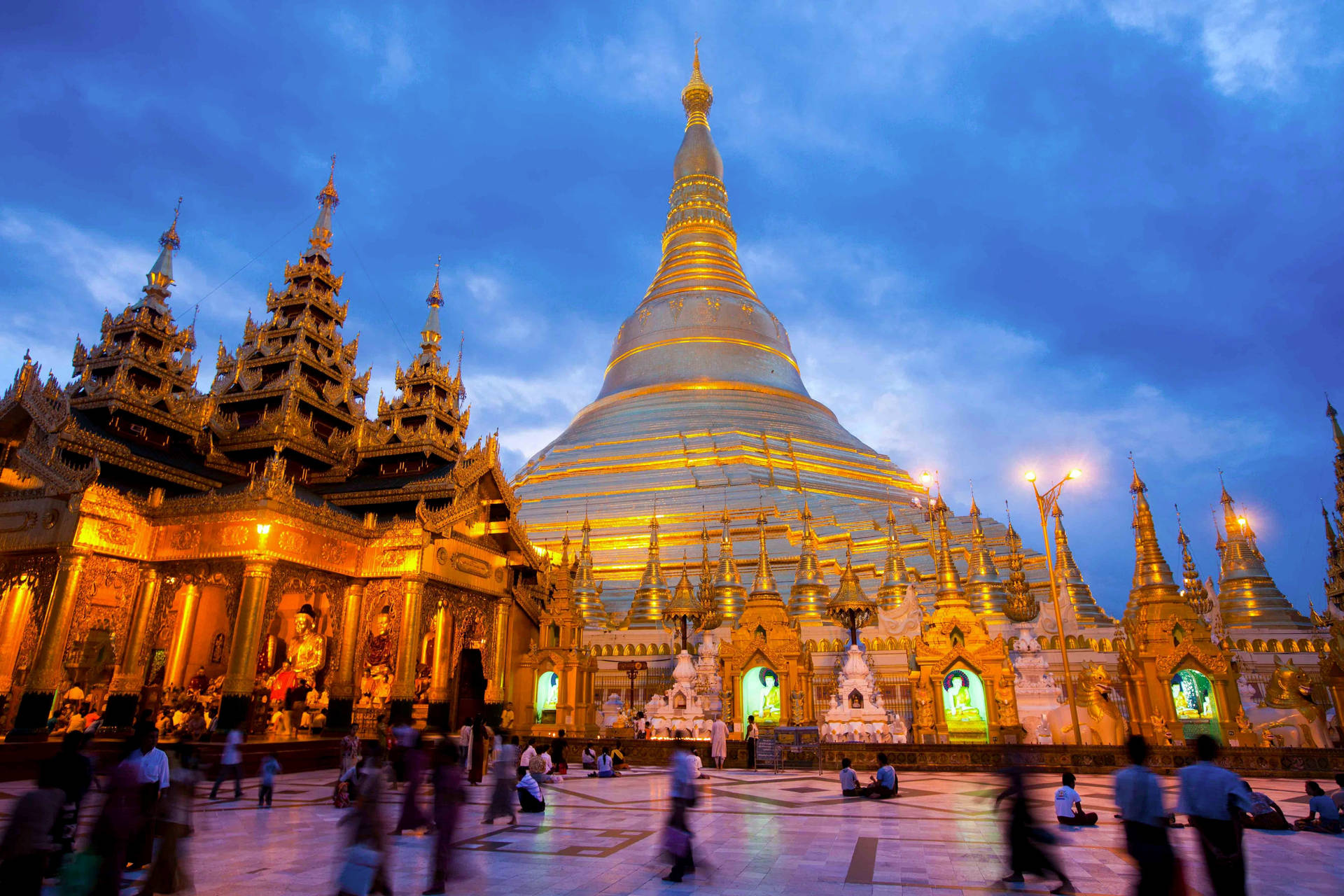 Pagode Shwedagon, Birmânia Papel de Parede